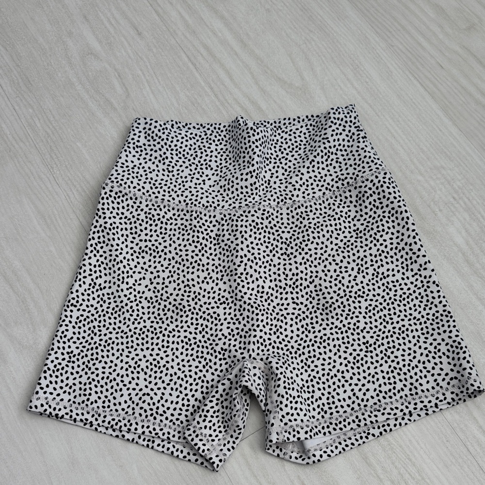 BuffBunny Black and White Polka Dot Athletic Shorts